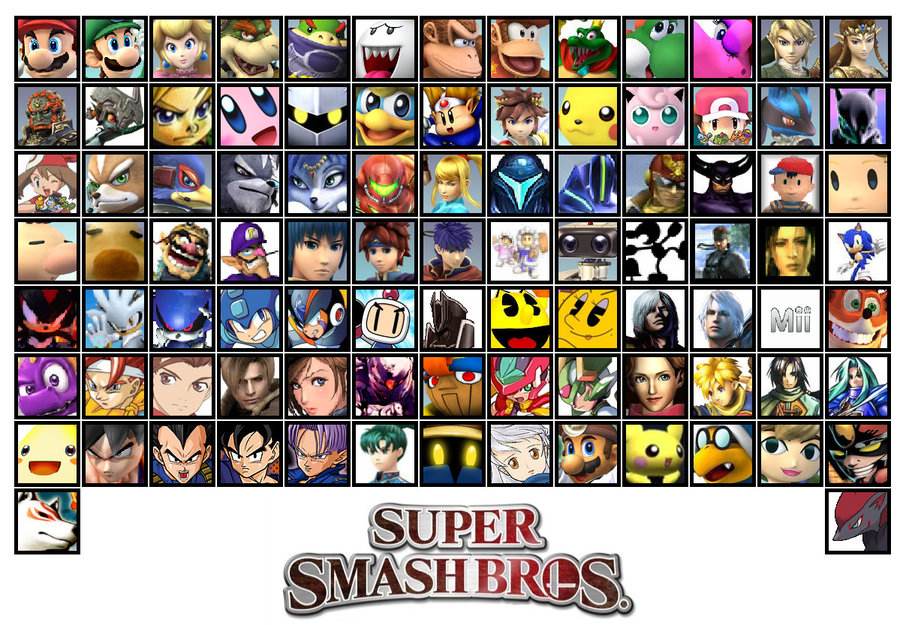 Super Smash Bros Roster - Bagogames