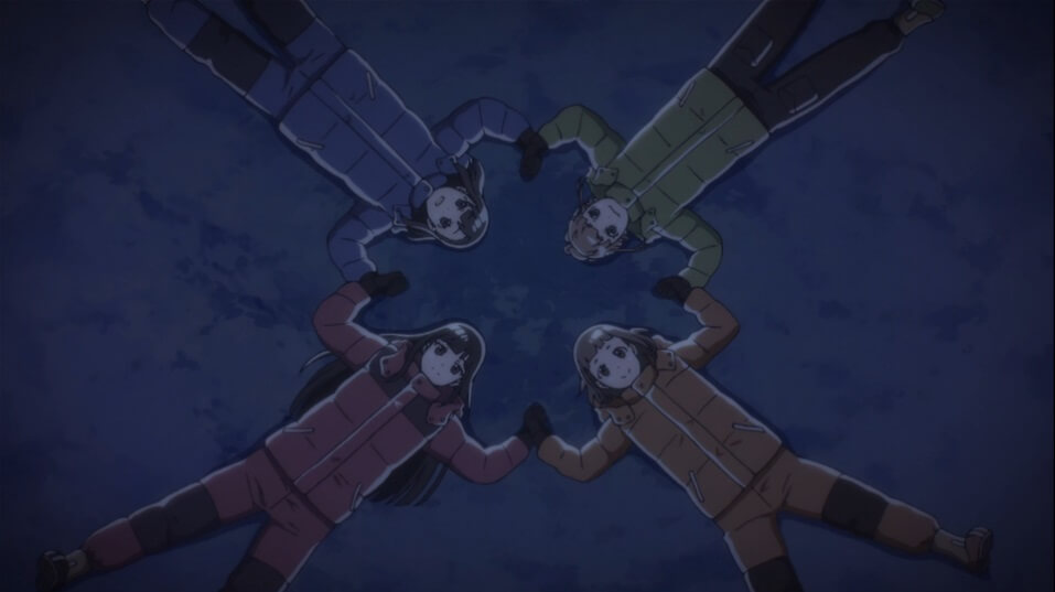 The girls are color-coded for your convenience.