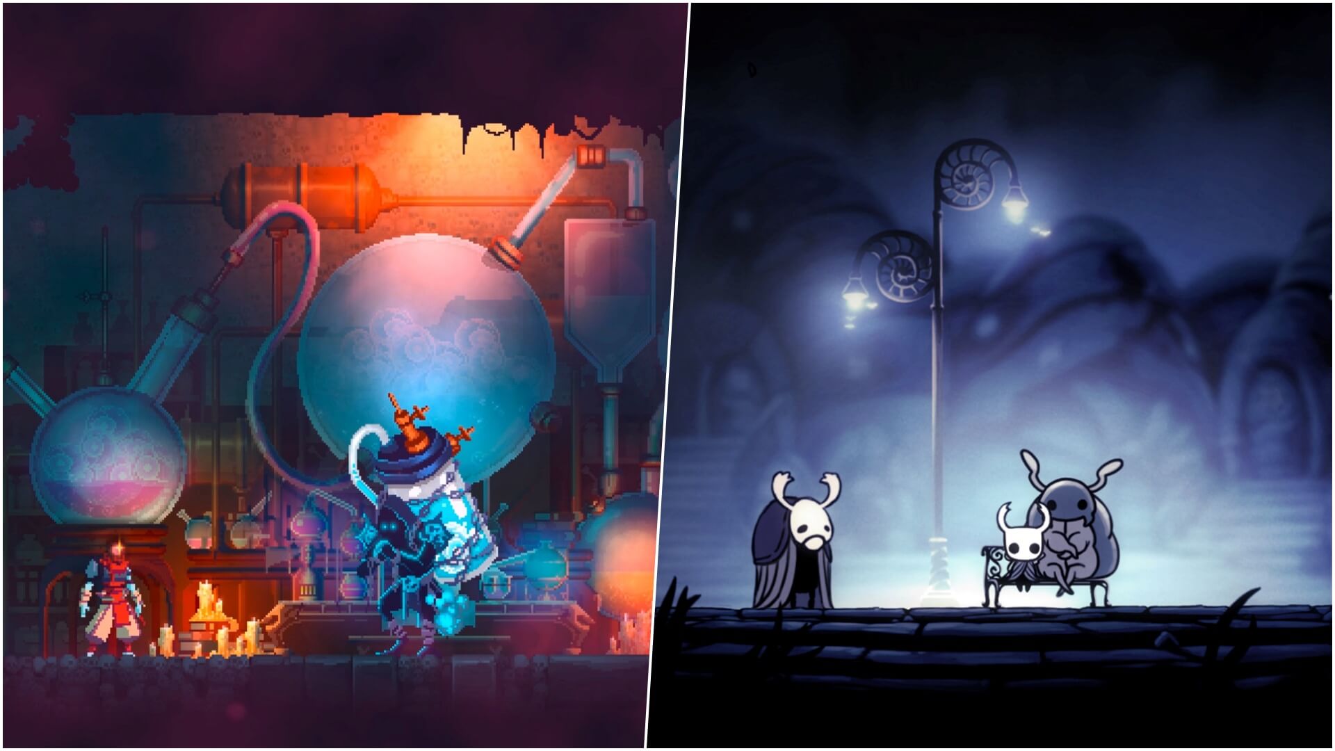 Dead Cells (2018) vs Hollow Knight (2017)