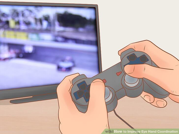Improve eye and hand coordination playing games...