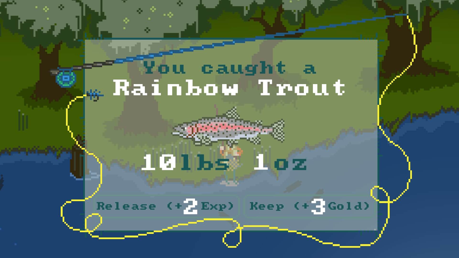 Catch different fish in River Legends: A Fly Fishing Adventure.