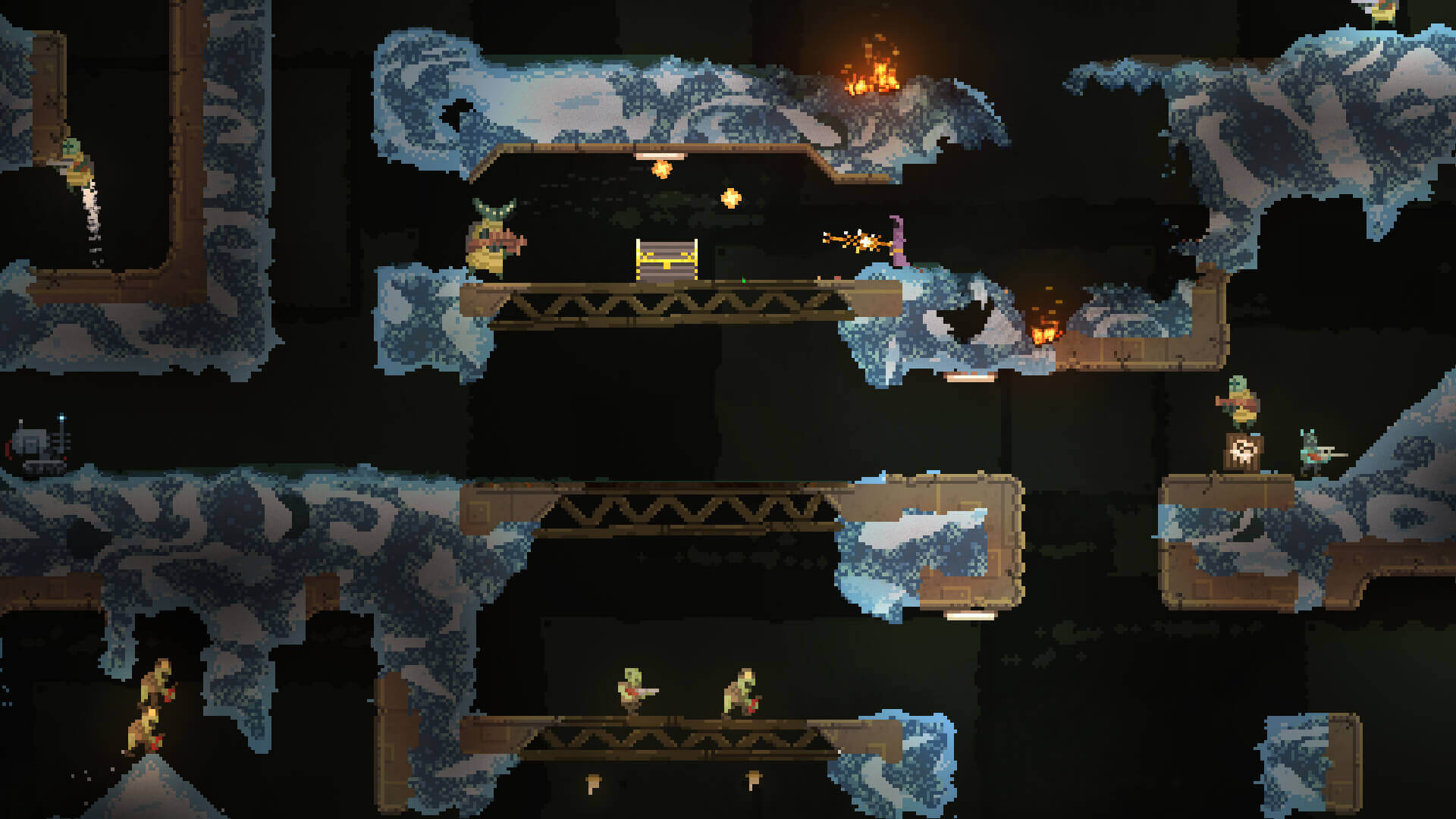 Enemies abound in Noita