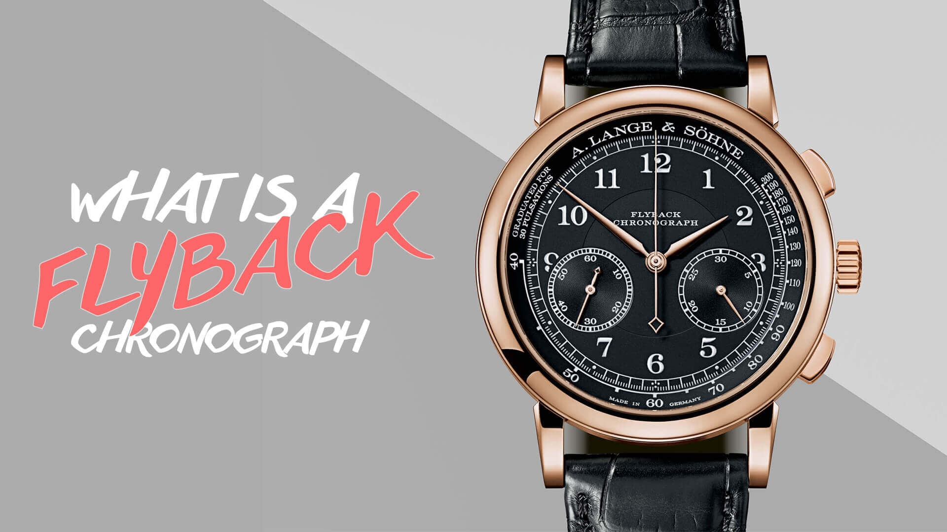 A Flyback Chronograph is a just one of many new iterations of chronographs.