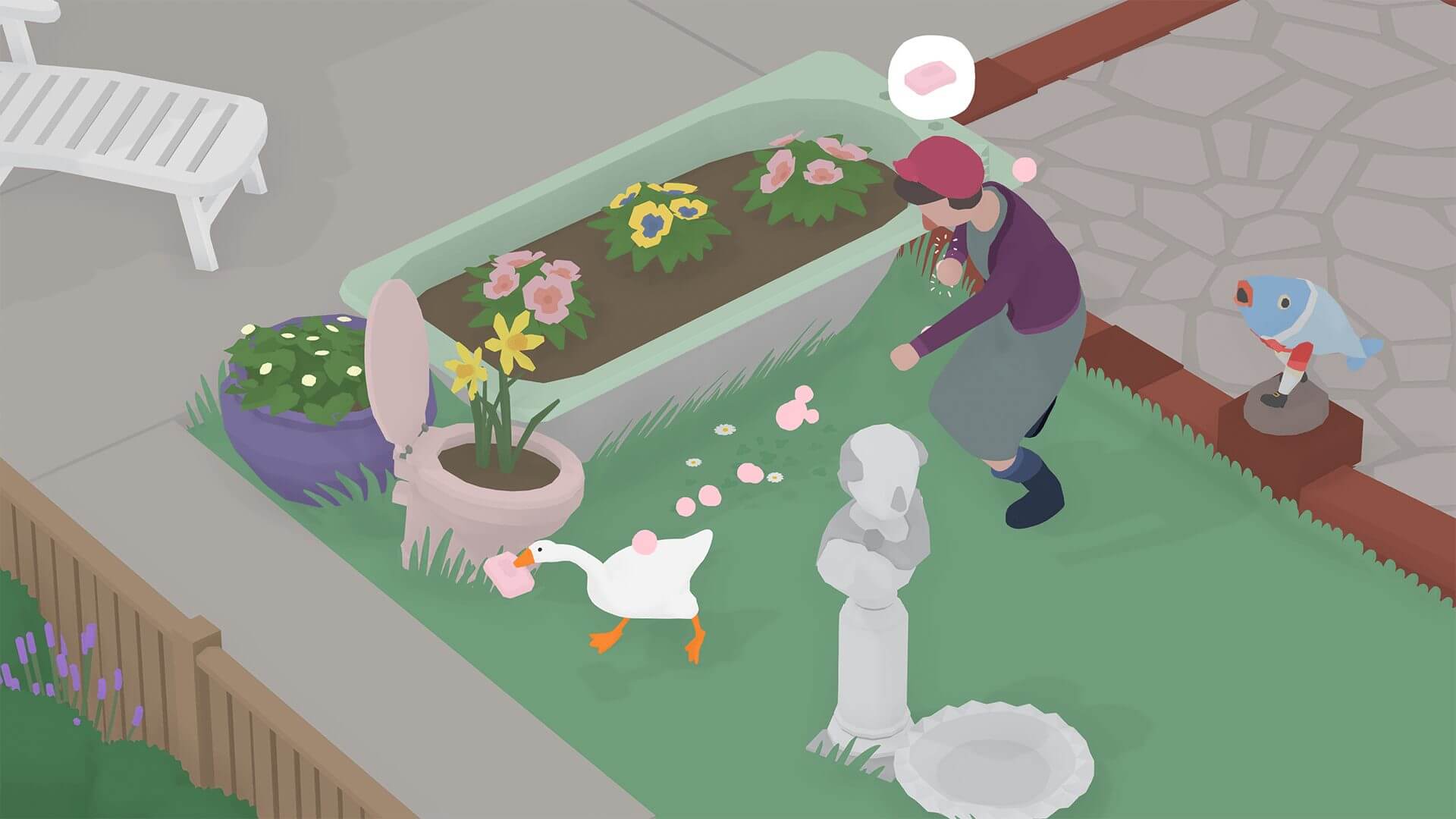 Even geese need to stay clean