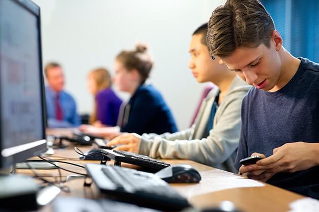 Welcome to the distracted classroom...