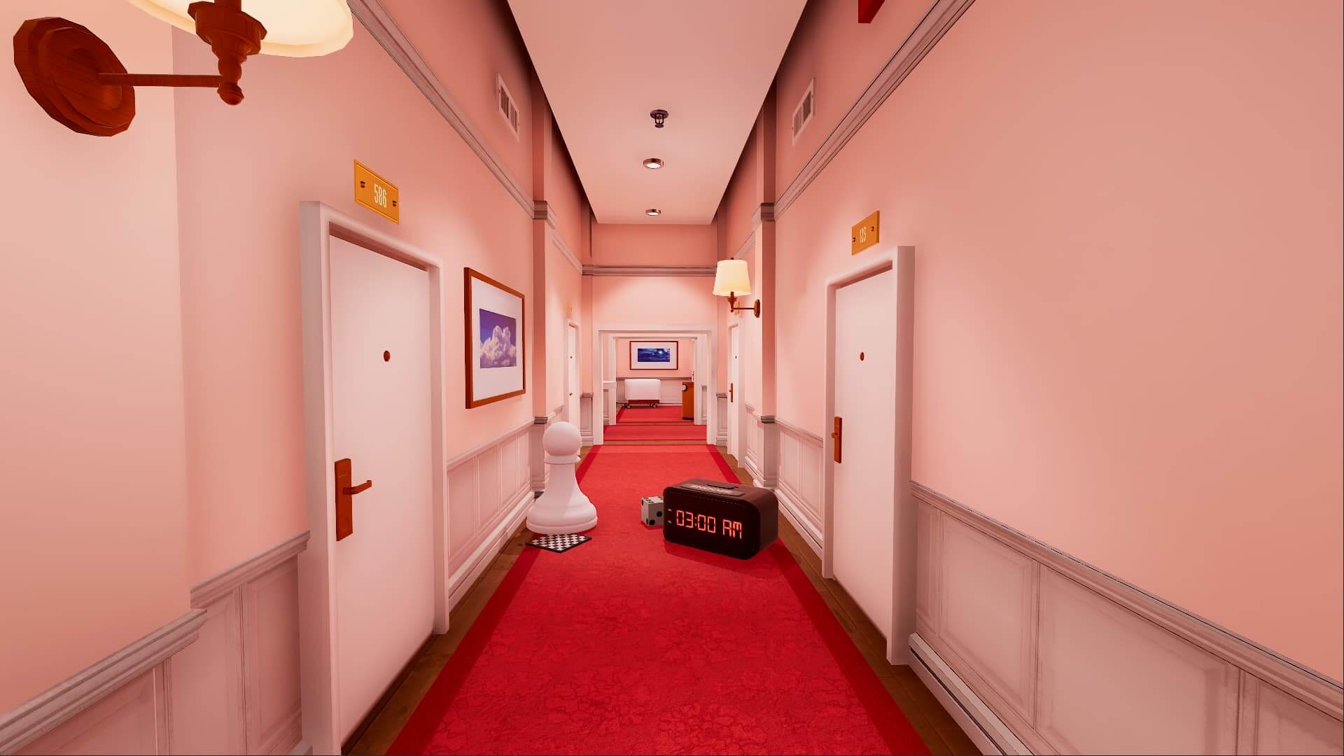 Weird stuff in a hallway