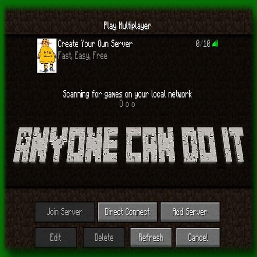 Making a Minecraft Server is easy