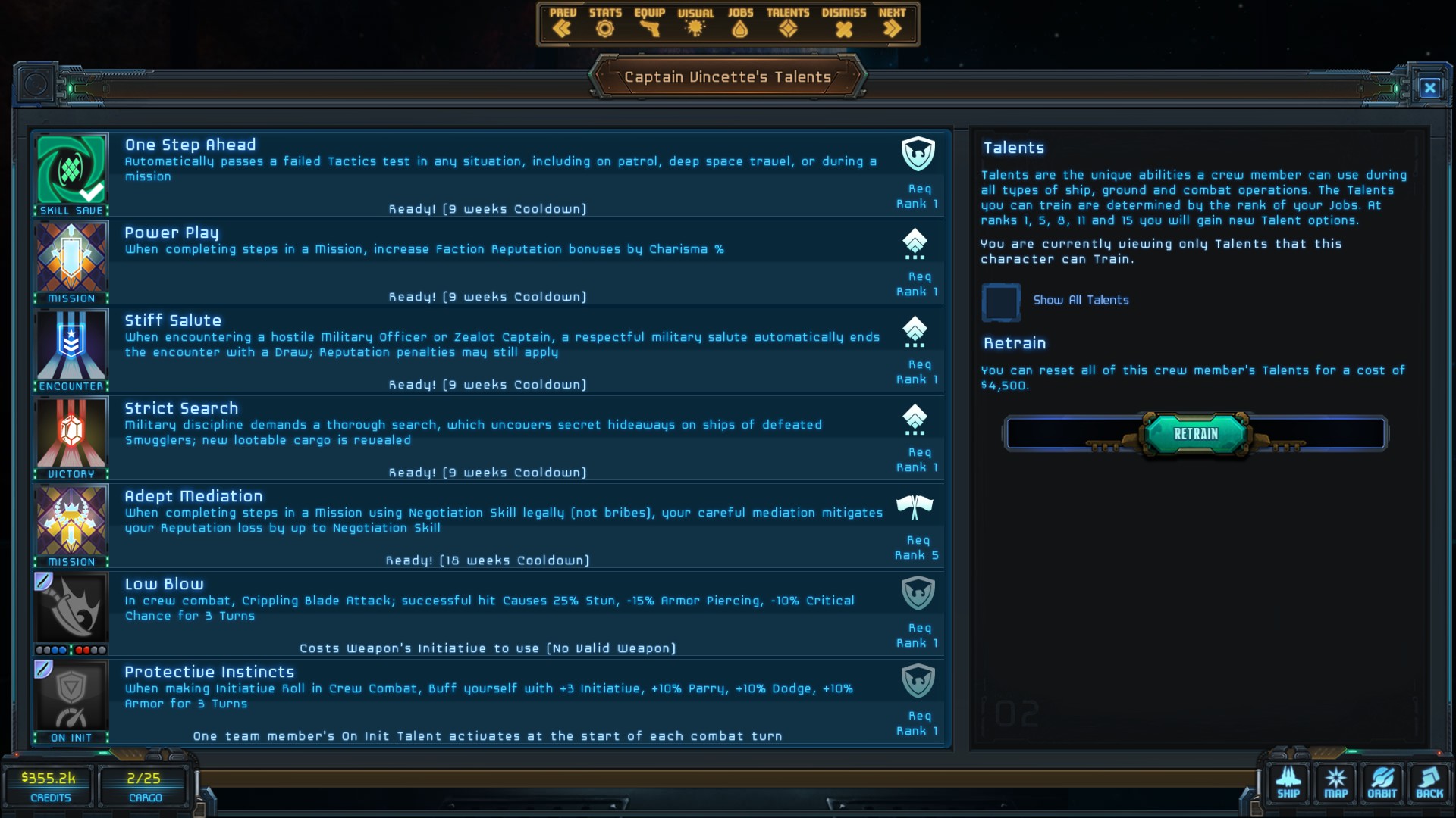 Star Traders abilities