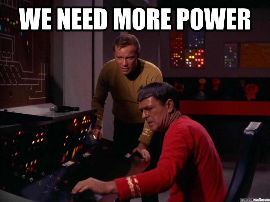We need more power star trek meme